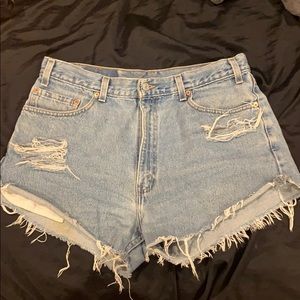 Levi’s Distressed Jean Shorts